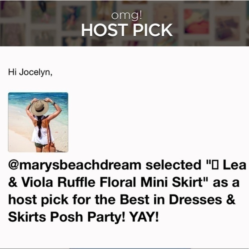 Lea & Viola Ruffle Floral Mini Skirt (Host Pick) Size Medium BRAND NEW - Picture 4 of 5